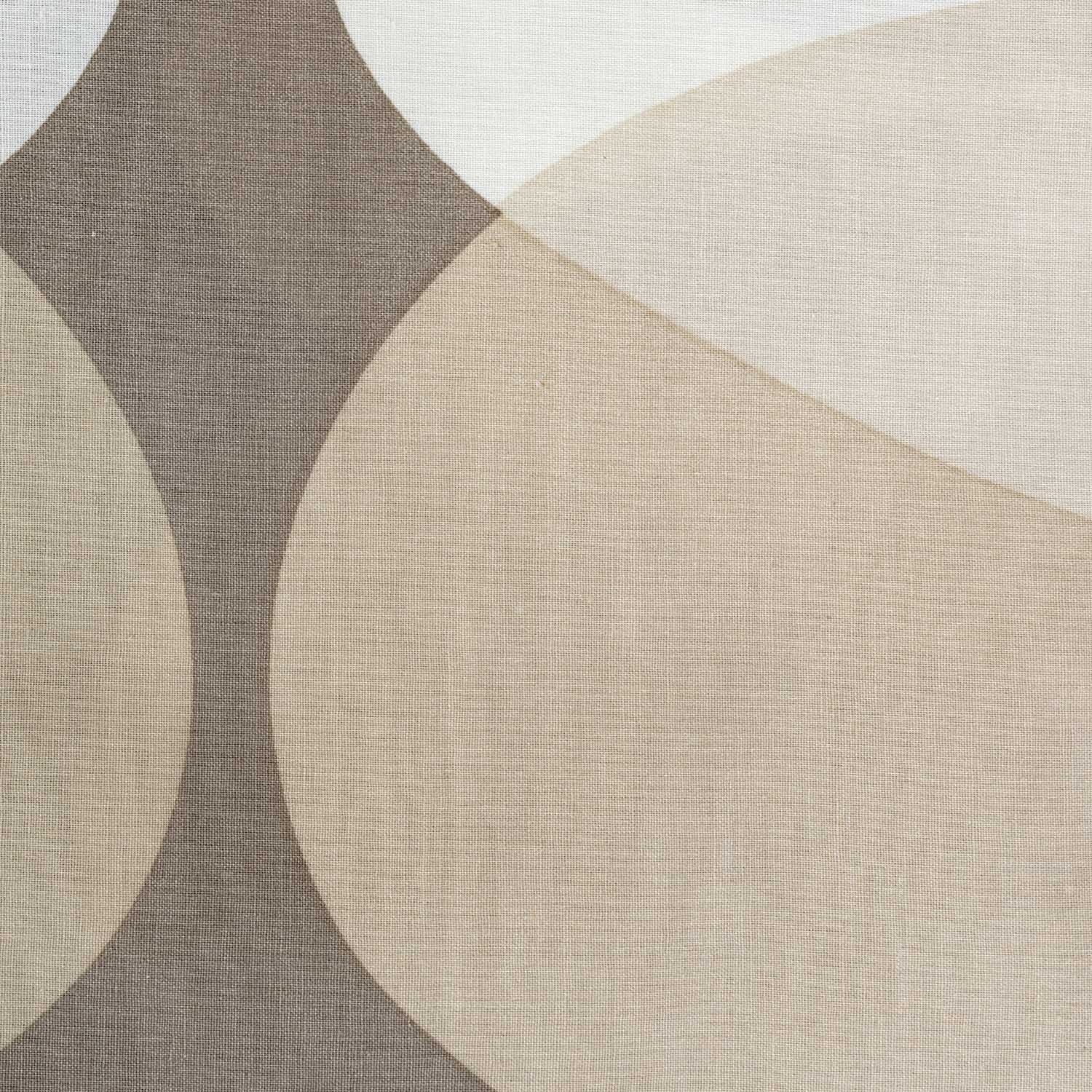 Pościel 140x200 Beżowa Harmonia organiczny geometryczny wzór w tonacji beżu i taupe Darymex