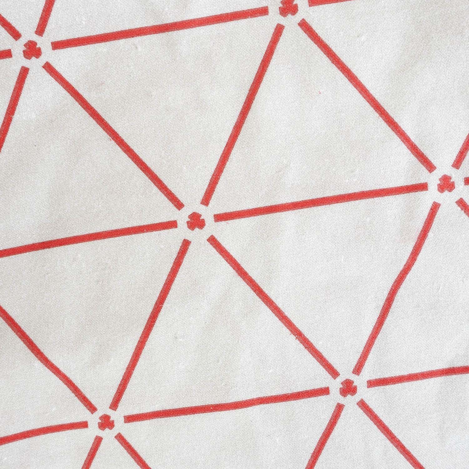 Pościel 220x200 Czerwono-Biała Krata 31520/1 czerwono-biała krata z geometrycznym rytmem wzoru Darymex