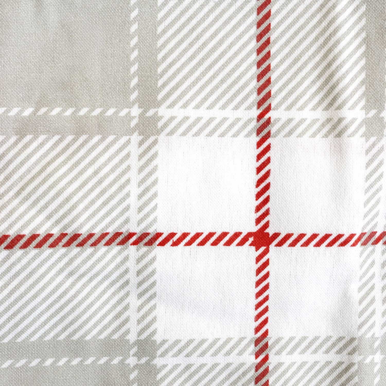 Pościel 220x200 Czerwono-Biała Krata 31520/2 czerwono-biała krata w drugim wariancie geometrycznym Darymex