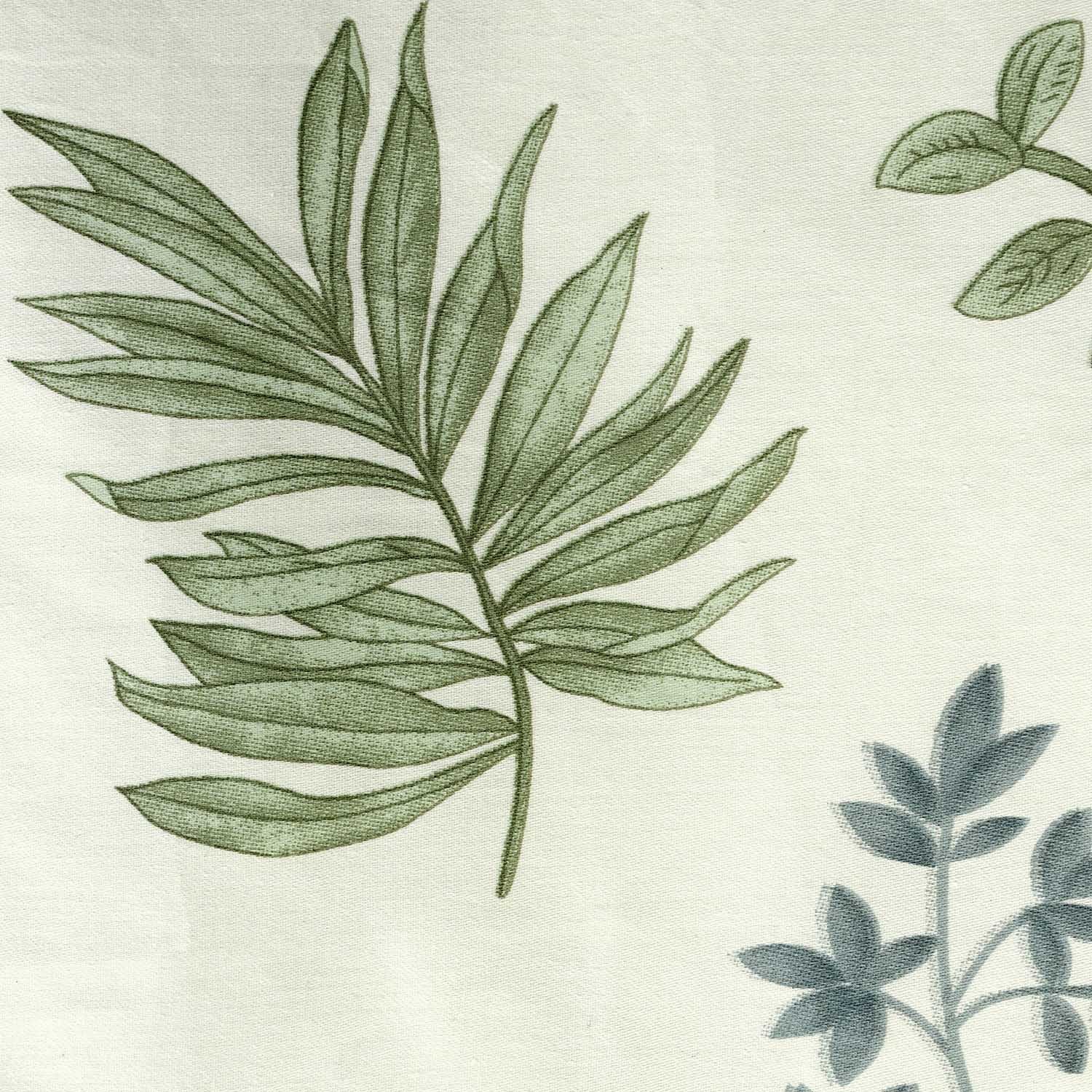 Pościel 180x200 Botaniczne Liście Krem i Zieleń botaniczne liście w kremowo-zielonej kolorystyce Darymex
