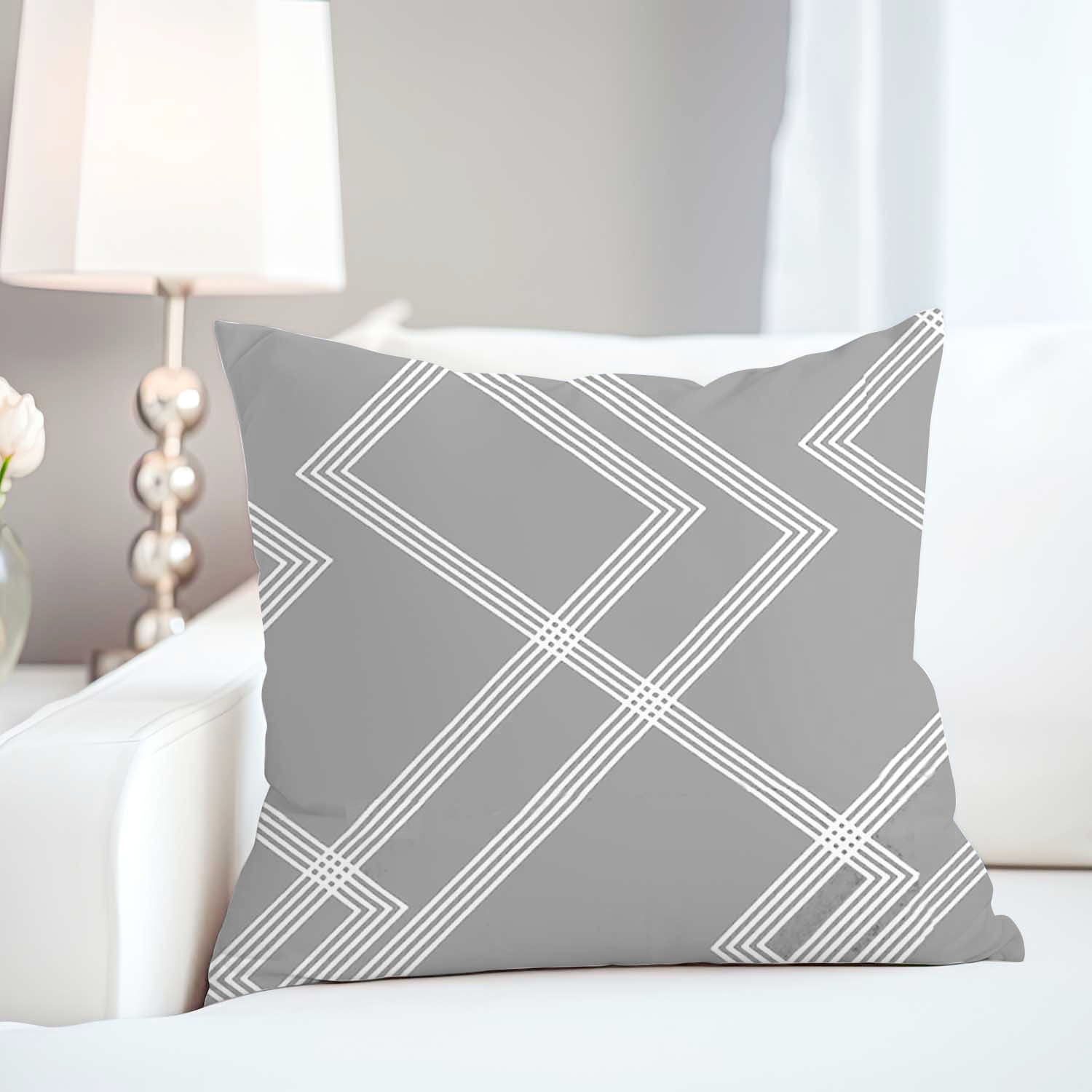 Poszewka 40x40 bawełniana Viletta (99) geometryczny wzór Darymex