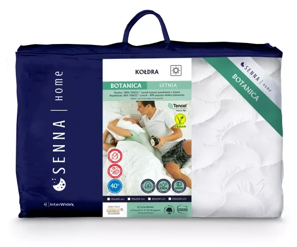 Kołdra Tencel Botanica 135x200 Inter Widex - materiał, pikowanie i codzienna wygoda