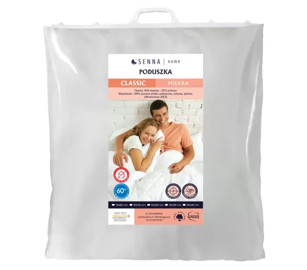 Poduszka biały 70x80 Classic Inter Widex