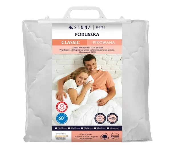 Poduszka biały 40x45 Classic Inter Widex