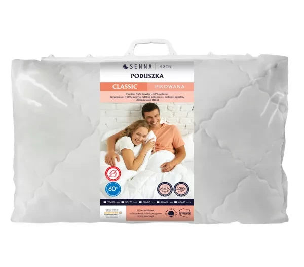 Poduszka biały 50x60 Classic Inter Widex