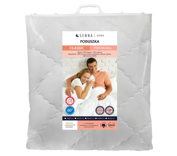 Poduszka biały 70x80 Classic Inter Widex