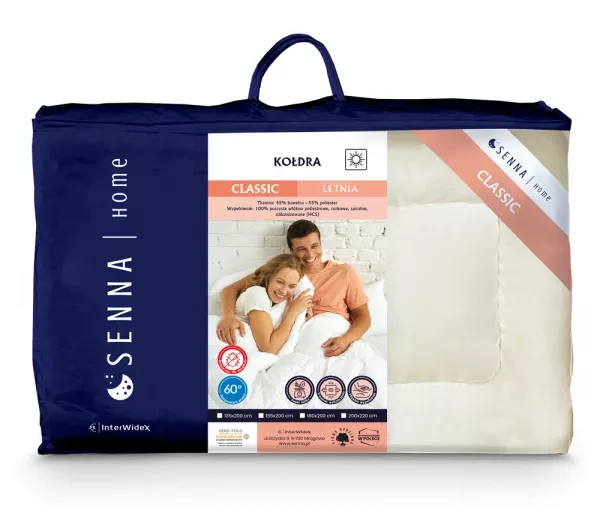 Kołdra kremowy 135x200 Classic Inter Widex - materiał, pikowanie i wygoda snu