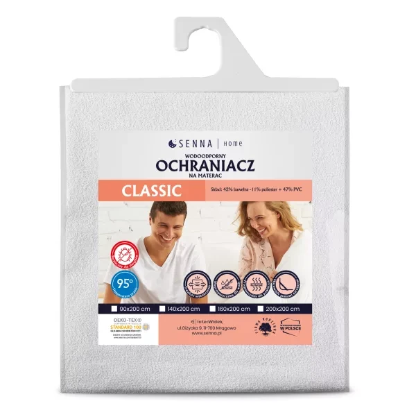 Ochraniacz na materac 160x200 frotte Classic Inter Widex - ochrona przed wilgocią i świeżość