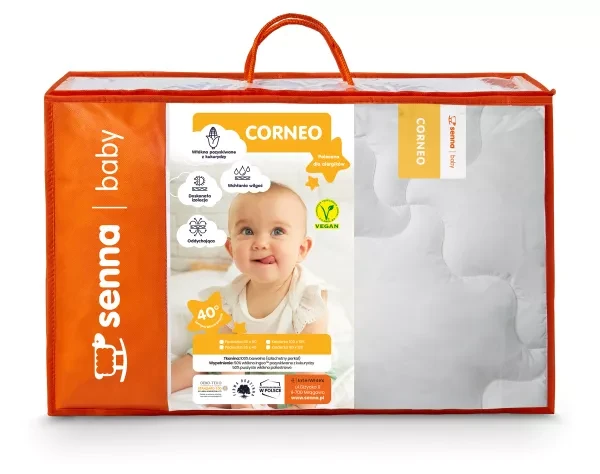 Zestaw dziecięcy 90x120+40x60 Corneo Inter Widex - materiał, dotyk i higiena