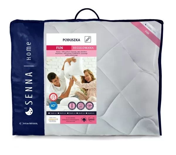 Poduszka 70x80 Fun Inter Widex - materiał i odczucie pod głową