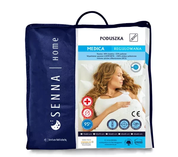 Poduszka 40x40 Medica Comfort Inter Widex - policotton, hcs i pranie do 95°c