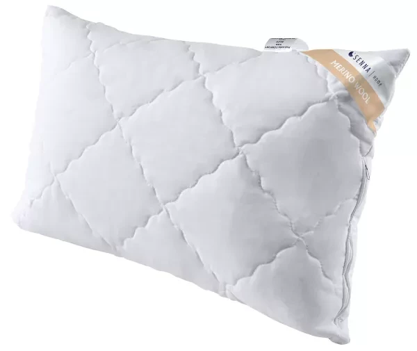 Poduszka 50x60 Merino Wool biała Inter Widex - regulacja wysokości i miękkości