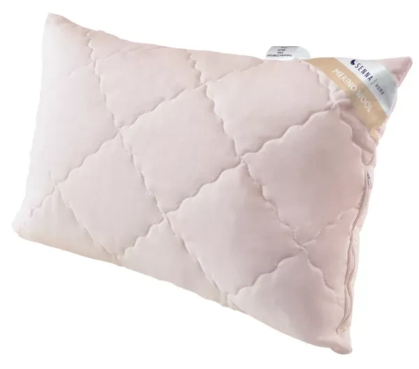 Poduszka 50x60 Merino Wool różowa Inter Widex - regulacja wysokości i miękkości
