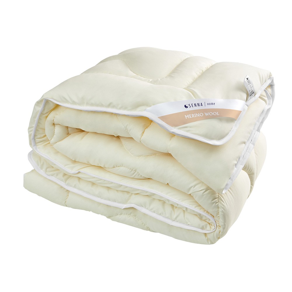 Kołdra 135x200 Merino Wool kremowa Inter Widex - całoroczna wełna dla stabilnego mikroklimatu