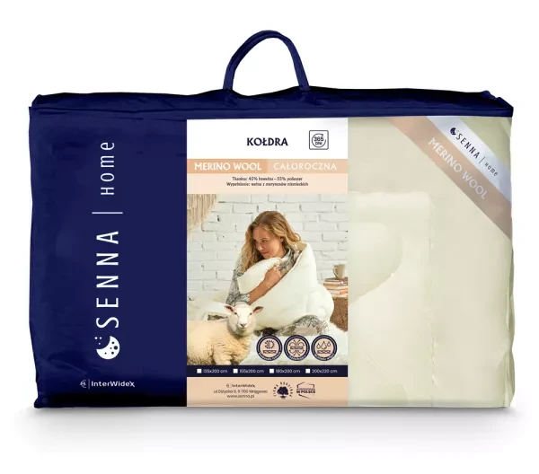 Kołdra 155x200 Merino Wool kremowa Inter Widex - jak dobrać kołdrę z wełną merynosów