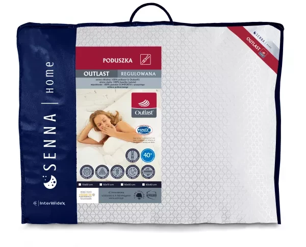 Poduszka 70x80 chłodząca Outlast Inter Widex - regulacja wypełnienia comfort®